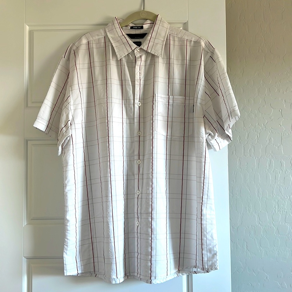 Oakley short-sleeve button down shirt.